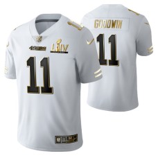 Marquise Goodwin San Francisco 49ers Super Bowl LIV White Vapor Limited Golden Edition Jersey