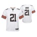 Youth Cleveland Browns Denzel Ward Game #21 White Jersey