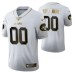 New York Jets Custom 100th Season Jersey White Vapor Limited Golden Edition