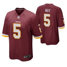 Men Washington Redskins #5 Tress Way Red Nike Game Jersey