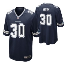 Men Dallas Cowboys #30 Anthony Brown Navy Nike Game Jersey