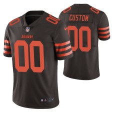 Men Cleveland Browns #00 Custom Browns Nike color rush Limited Jersey