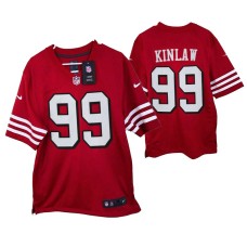 San Francisco 49ers #99 Javon Kinlaw Game Scarlet Throwback Jersey