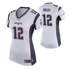 Women New England Patriots #12 Tom Brady White Nike Game Jersey