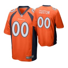 Men Cleveland Browns #00 Custom Orange Nike Game Jersey