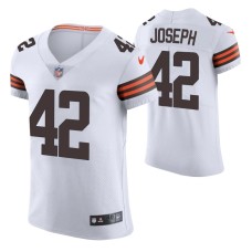 Cleveland Browns Karl Joseph #42 White Vapor Elite Jersey