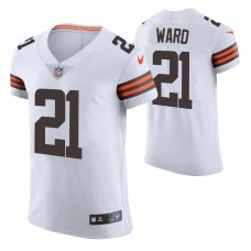 Cleveland Browns Denzel Ward #21 White Vapor Elite Jersey