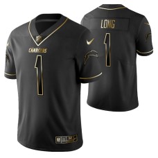 Los Angeles Chargers Ty Long Black Golden Edition Vapor Limited Jersey