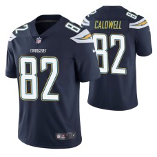 Los Angeles Chargers #82 Reche Caldwell Vapor Limited Navy Jersey