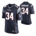 Men New England Patriots #34 Rex Burkhead Navy Nike Game Jersey