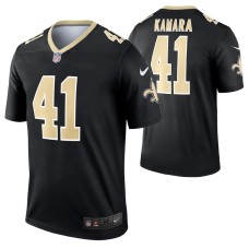 Men Alvin Kamara #41 New Orleans Saints Black Legend Jersey