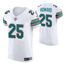 Miami Dolphins No. 25 Xavien Howard Vapor Elite White Jersey