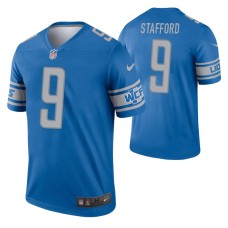 Men Matthew Stafford #9 Detroit Lions Blue Legend Jersey