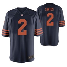 Men Chicago Bears Cairo Santos #2 Throwback Game Navy Jersey