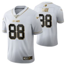 Buffalo Bills Dawson Knox 100th Season Jersey White Vapor Limited Golden Edition