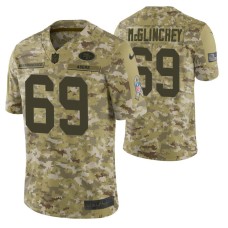 San Francisco 49ers #69 Mike McGlinchey Camo Limited 2018 Salute to Service Jersey Men