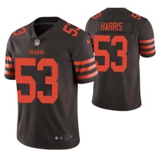 Men Cleveland Browns Nick Harris 2020 NFL Draft Brown Color Rush Limited Jersey