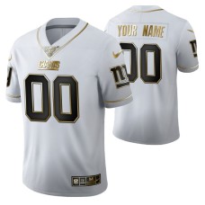 New York Giants Custom 100th Season Jersey White Vapor Limited Golden Edition