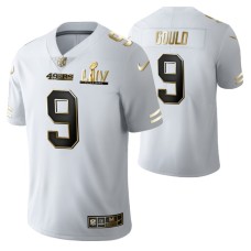 Robbie Gould San Francisco 49ers Super Bowl LIV White Vapor Limited Golden Edition Jersey