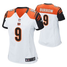 Joe Burrow Bengals 2020 NFL Draft Women White Game Jersey