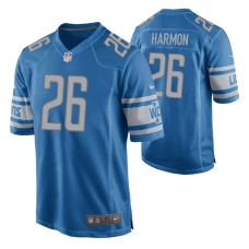 Detroit Lions Duron Harmon Game #26 Blue Jersey