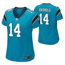 Women Carolina Panthers Sam Darnold #14 Blue Game Jersey