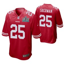 Richard Sherman San Francisco 49ers Super Bowl LIV Men Scarlet Game Jersey