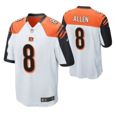 Cincinnati Bengals Brandon Allen #8 White Game Jersey