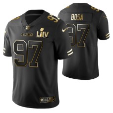 Nick Bosa San Francisco 49ers Super Bowl LIV Black Vapor Limited Golden Edition Jersey