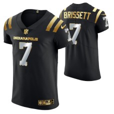 Indianapolis Colts Jacoby Brissett #7 Golden Edition Black Elite Jersey