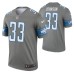 Men Kerryon Johnson #33 Detroit Lions Steel Legend Jersey