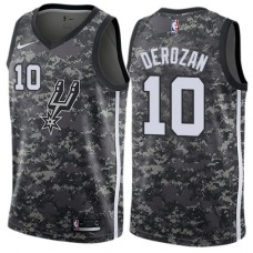 Men's Nike San Antonio Spurs #10 DeMar DeRozan Swingman Camo NBA Jersey - City Edition