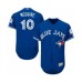 Men's Toronto Blue Jays #10 Reese McGuire Blue Alternate Flex Base Authentic Collection Baseball Player Stitched Jersey