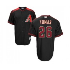 Men's Arizona Diamondbacks #26 Yasmany Tomas Replica Black Alternate Home Cool Base Baseball Jersey