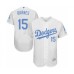 Men's Los Angeles Dodgers #15 Austin Barnes Authentic White 2016 Father's Day Fashion Flex Base Baseball Player Stitched Jersey