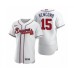 Men's Atlanta Braves #15 Sean Newcomb Nike White 2020 Authentic Stitched Jersey