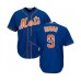 Men's New York Mets #9 Brandon Nimmo Authentic Royal Blue Team Logo Fashion Cool Base Baseball Jersey