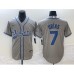 Men's Los Angeles Dodgers #7 Julio Urias Grey Cool Base Stitched Baseball Jersey1