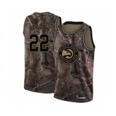 Men's Atlanta Hawks #22 Cam Reddish Swingman Camo Realtree Collection Basketball Jersey