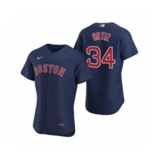 Men's Boston Red Sox #34 David Ortiz Nike Navy Authentic 2020 Alternate Stitched Jersey