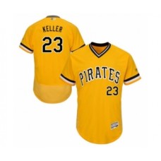 Men's Pittsburgh Pirates #23 Mitch Keller Gold Alternate Flex Base Authentic Collection Baseball Player Stitched Jersey