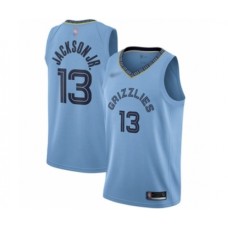 Men's Memphis Grizzlies #13 Jaren Jackson Jr. Authentic Blue Finished Basketball Stitched Jersey Statement Edition