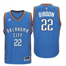 Men's Oklahoma City Thunder #22 Taj Gibson adidas Light Blue Player Swingman Jersey