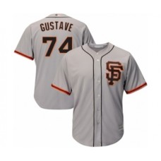 Men's San Francisco Giants #74 Jandel Gustave Grey Alternate Flex Base Authentic Collection Baseball Player Stitched Jersey