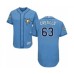 Men's Tampa Bay Rays #63 Diego Castillo Light Blue Flexbase Authentic Collection Baseball Player Stitched Jersey