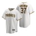 Men's Nike San Diego Padres #37 Joey Lucchesi White Brown Home Stitched Baseball Jersey