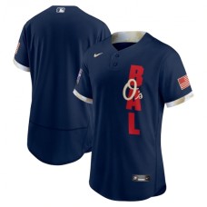 Men's Baltimore Orioles Blank Nike Navy 2021 MLB All-Star Game Authentic Stitched Jersey