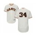 Men's San Francisco Giants #34 Mike Gerber Cream Home Flex Base Authentic Collection Baseball Player Stitched Jersey