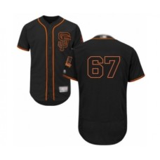 Men's San Francisco Giants #67 Sam Selman Black Alternate Flex Base Authentic Collection Baseball Player Stitched Jersey