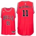 Chicago Bulls #11 Doug McDermott 2016 Road Red New Swingman Jersey